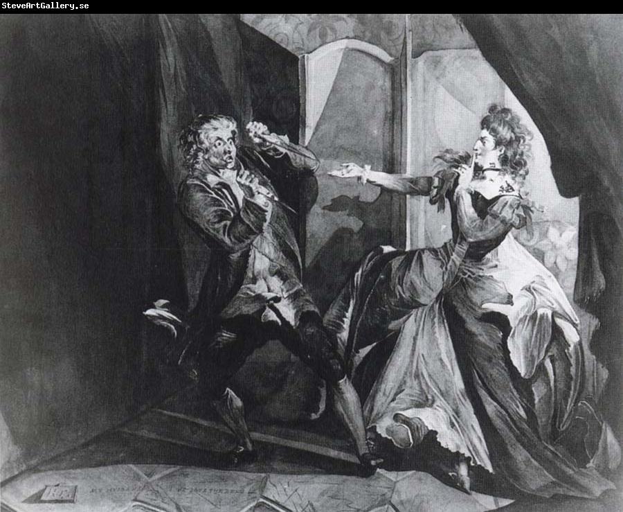 Henry Fuseli David Garrick and Hannah Pritchard as Macbeth and Lady Macbeth after the Murder of Duncan